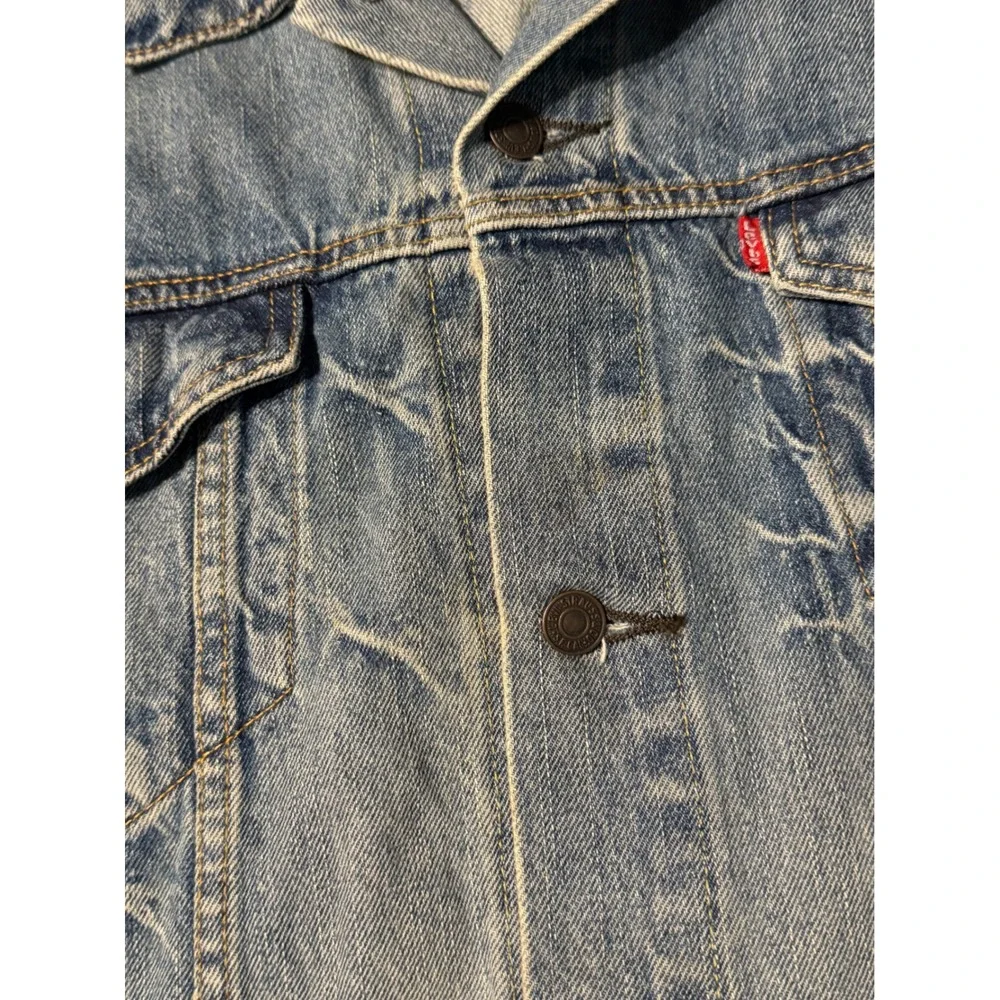 Levi's Trucker Jacket Mens 3XL Blue Light Wash Denim 72334 Button Front